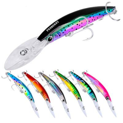 China ABS Plastic Sea Fishing Minnow Lures 17cm Lures 27g 10 Plastic Hard Color Optional DW358 for sale