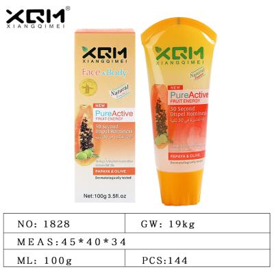 China Exfoliator Wholesale Spot Private Label XQM Papaya Flavor Exfoliating Gel GMPC Certification for sale