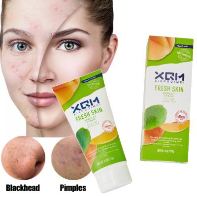 China Exfoliator High Quality Facial Scrub Dull Skin Peach Cream Scrub Cream Contains Granules Cutin Anti Aging Whitening Cream Scrub for sale