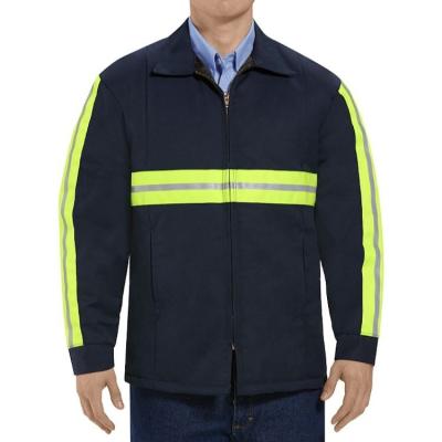 China Visibility Panel Windproof Expanded Waterproof Perma Lined Jacket And Working Uniform Jacket for sale