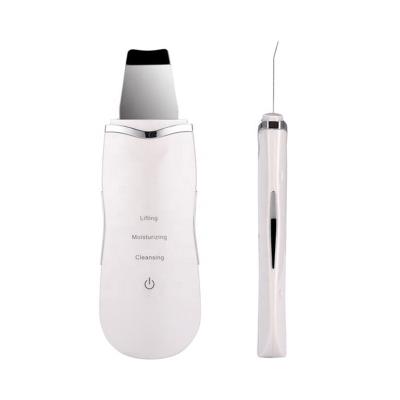 China Professional Sonic Scrubber Beauty Personal Care Skin Scrubber Professional Facial Ultrasonic Spatula for sale