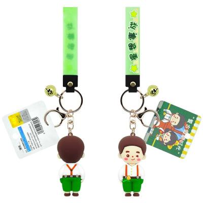 China Business gifts Promotion Custom soft anime rubber 3d soft Pvc anime character key chain for sale