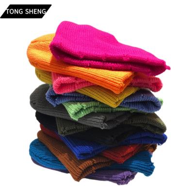 China breathable & waterproof breathable & Tong Sheng Cotton Women's Autumn Winter Casual Warm Than Women's Hole-knitted Wool Waterproof Knitted Beanies Customize Simple Big for sale