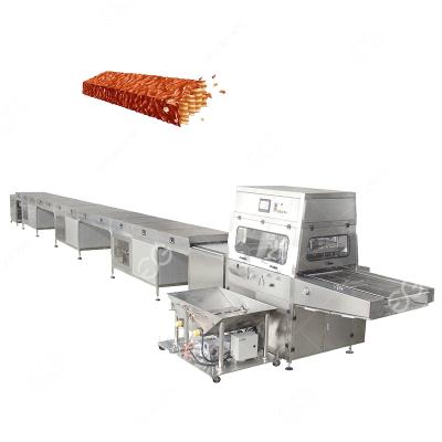 China Small Electric Chocolate Farms Enrober Chocolate Donut Cookies Coating Machine For Potato Chips for sale