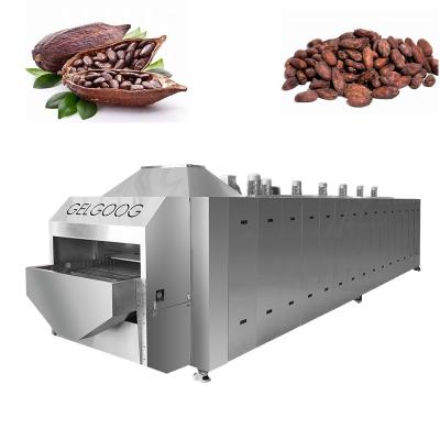 China Commercial Hot Snacks Factory Sale Conveyor Nut Toaster Soybean Roaster Badam Roasting Machine For Roasting Cocoa for sale