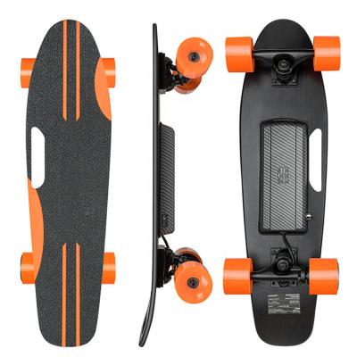 China Eco-friendly Wholesale Small Splint Boosted Electric Skate Board With Four Wheel for sale