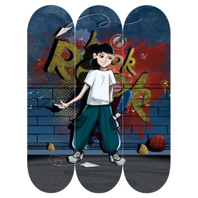 China Art Factory Directly Sell Widely Used Exhibition Display Skateboard Deck For Art for sale