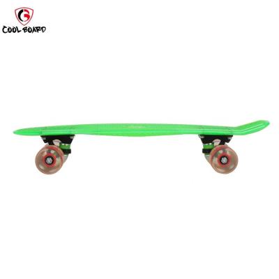 China Competitive Price Youth Plastic Color PC Clear Deck Board Cruiser Skateboard Fish Board For Sale for sale