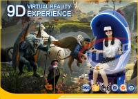 中国 5D Movies+12PCSの更新の360度の回転プラットホームが付いているオレンジ贅沢な座席遊園地9D VRのシミュレーター 販売のため