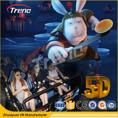 China Cine de las montañas rusas 5D del parque temático de la seguridad con el sistema hydráulico para la película en venta