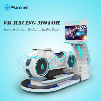 China E3 o branco bonde da máquina da motocicleta VR do simulador do capacete 9D VR com diodo emissor de luz ilumina-se à venda