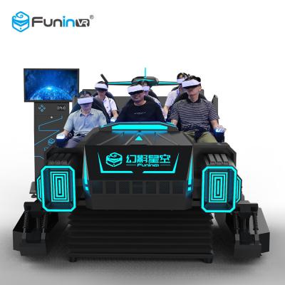 China Metal Video Game Simulator , Multiplayer 6 Seats Amusement Park Simulator 220V for sale