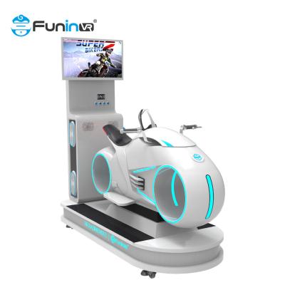 China máquina de juego del simulador VR Moto de la realidad virtual de la máquina de juegos de la raza del solo asiento 9dvr 9D en venta