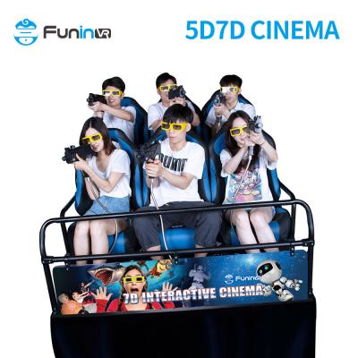 Cina moto materiale di film del teatro del cinema del simulatore 3D 4D 5D 6D del cinema del metallo 7D Cineme 5D in vendita