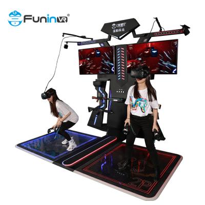 China Vr del tiroteo del parque de atracciones de VR que tira el juego de la plataforma del juego que camina del vr interactivo del equipement para 2 jugadores en venta