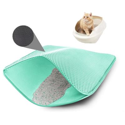 China Sustainable Eco-Friendly Supplies Eco-Friendly Amazon Success Foldable Pet Protection Garbage Cat Mat for sale