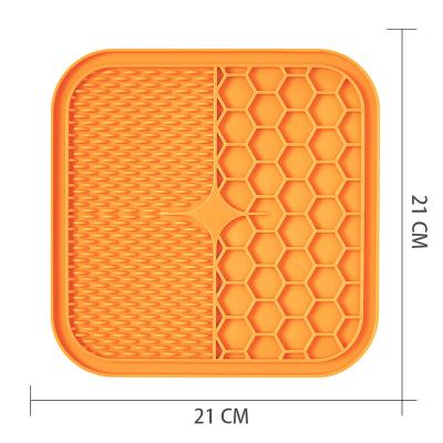 China Peanut Butter Slow Viable Grooming Cat Amazon Top Seller Durable Silicone Lick Pet Lickmat Protector Dog Licking Mat for sale