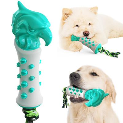 China Durable Shape Giant Eagle Hard Smart Cheap Silicone Toothbrush Treat Feeding Teething Dog Chew Luxury Toy for sale