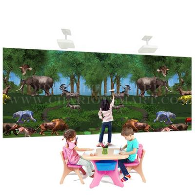 China Projection Chariot Wall Projector Interactive Drawing System, Kids Interactive Drawing Wall Games. for sale