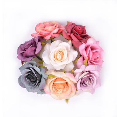 China Bulk Hydrangea Flower Head Flower Heads Wholesale For Artificial Silk Rose Peony Heads Decorative Flowers DIY Crafts For Wedding for sale