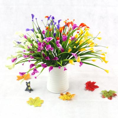 China Artificial Lily Plastic Artificial Flowers For Wedding Contact Decoration calla wholesale cheap natural artificial flower for sale