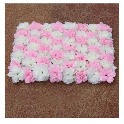 China Party Decoration Hot Sale Flower Wall Panel Backdrop 3D Artificial Silk Artificial Flowers For Backdrop Weeding Party Wall Decoration for sale