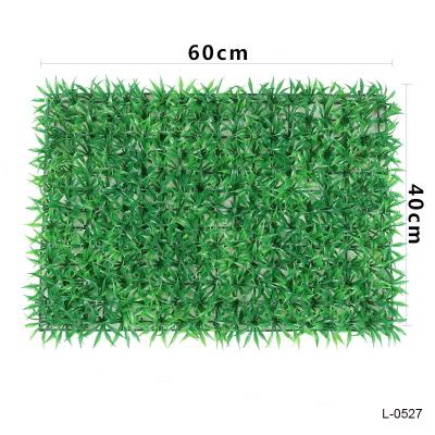 China Hot European Plant Artificial Plastic Wall Greenery Panels Wall Grass Grass Wall For Home Decor for sale