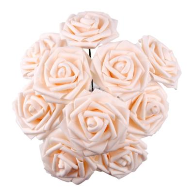 China Wedding 10 Heads 8CM Flower For Wedding Artificial Plants Flower Rose Flower Wedding Decorations Wedding Favors for sale