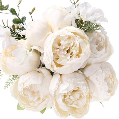 China European hot sale artificial flower home decoration artificial flower silk peony wholesale silk peony for sale