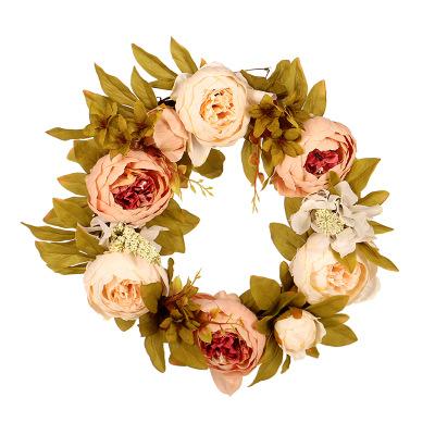 China Wholesale Wedding Party Peony Garlands For Front Door Wedding Supplies Peony Artificial Flower Garland Decorative Flowers and Garlands for sale