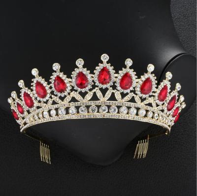 China Accessories Crystal Crowns Hair Crown and Tiaras with Comb Headband for Bridal Girl Wedding Prom or Women Birthday Party Decoration for sale