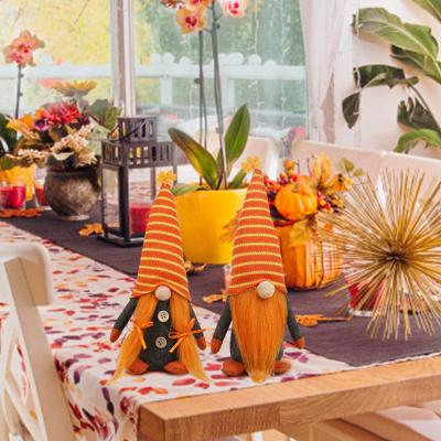 China Thanksgiving Party Supplies 30*12cm Autumn Thanksgiving Gnome Plush Decoration Harvest Festival Gnome Thanksgiving Day Decoration for sale