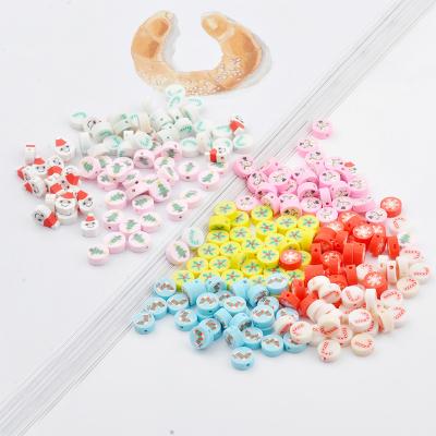 China Modern Hot Sale Flat Round Polymer Clay Beads Kits For Jewelry Making Bracelets Necklace Earring DIY Craft Kit for sale