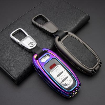 China new Non-screw fashion car key protecter metal car key case for Audi old A6 A4L A6L Q5 RS6 R8 RS7 S6 S8 Q7 for sale