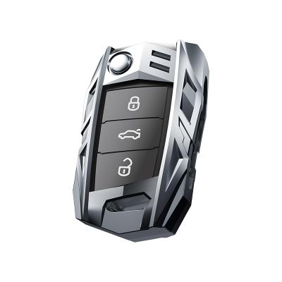 China Excellent Non-screw fashion design alloy metal car key cover for volkswagen VW Golf L tiguan Lavida T-ROC for sale