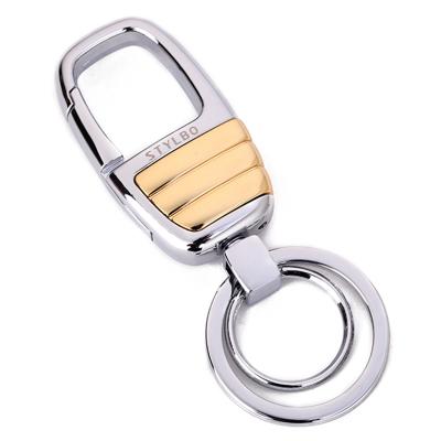 China Bang Keys Ready To Ship High Quality Shiny Silver Color Luxury Goods Man's Gift Metal Key Chain for sale