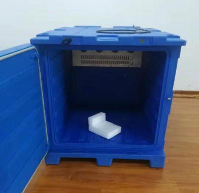 China Hotels Best Quality 765L DC Power Frozen Food Delivery Box Mobile Spinning Cold Room for sale