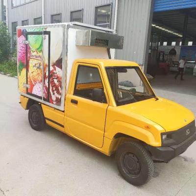 China Good Quality Electric Truck With DC Mini Cold Room Refrigerated Box Freezer for sale