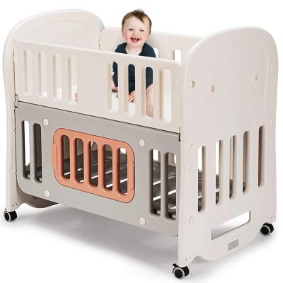 China New design popular online fruniture modern plastic kids cribs multifunctional baby crib set for sale