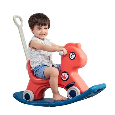 China Ride On Toy Safety Indoor CheapBaby Turning Walker Plastic Kids Unicorn Cartoon Toddler Musical Rocking Horse Ride On Animals Toy for sale