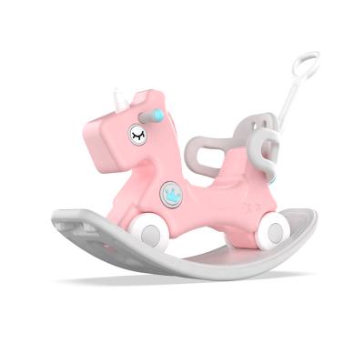 China Toys R Us Unicorn Rocking Horse Plastic Rocking Toy Multifunction Safety Rocking Horse New Style Classic Large White Horse Ride for sale