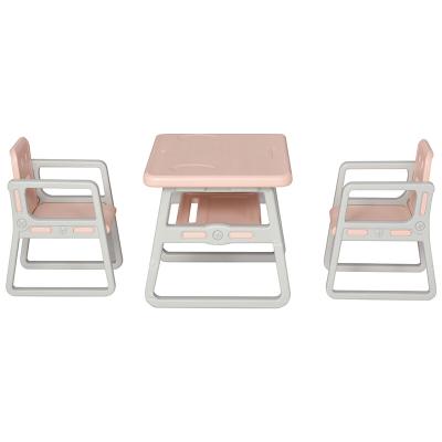 China High Quality Hot Sale Minimalist Kids Furniture Wholesale Kids Furniture Plastic Adjustable Stool Table And Chair Kindergarten Study Desk for sale