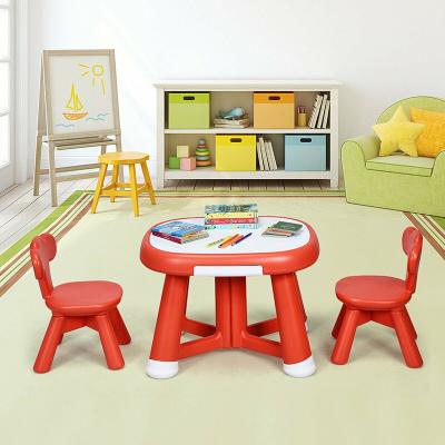 China Multifunctional Indoor Minimalist Kids Folk Arts And Crafts Ergonomic Table Chair Plastic Kids Study Table for sale