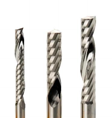 China CNC 12mm Carbide Single Edged Helical Milling Cutter Wood Massage Tools Single Flute End Mill For Aluminum Wood PVC for sale