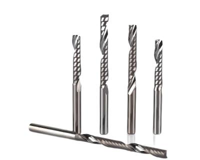 China CNC Single Blade Milling Cutter Single Flute End Mill For Aluminum Wood Fiberboard for sale