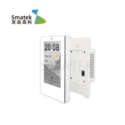 China US Spec Smart Gateway Panel Wifi Smatek Rectangle Wifi With Time Temperature Display Tablet Home Automation Gateway for sale