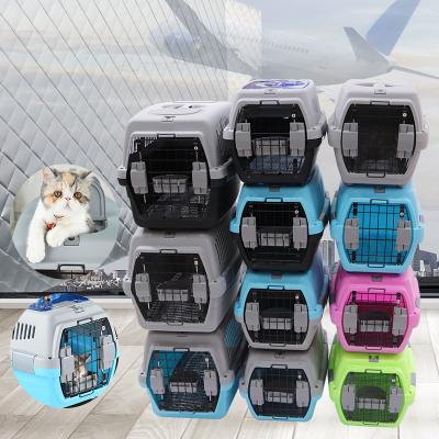 China High Quality Durable Airline Breathable Pet Cat Dog Cage Airline Airline Approved Removable Plastic 5-10 Days for sale