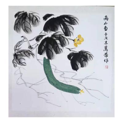 China Chinese traditional hand painting - loofah for sale