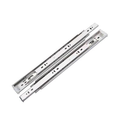 China Hot Selling Stainless Steel Drawer Slide Rail Material Three Ball Bearing Steel Ball Bearing Custom Full Fold Extension for sale