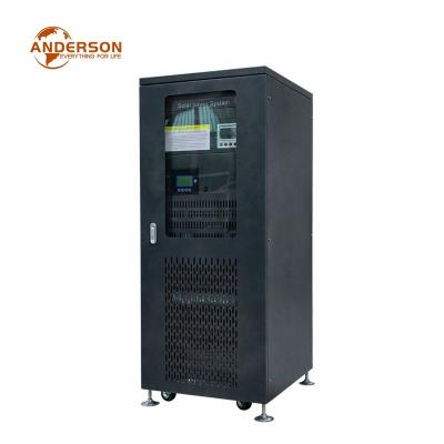 China Anderson High quality MPPT 30KW hybrid three phase solar inverter built in mppt solar controller with 100A 635*566*1295mm for sale